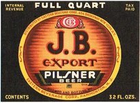 J.B. Export Pilsner Beer