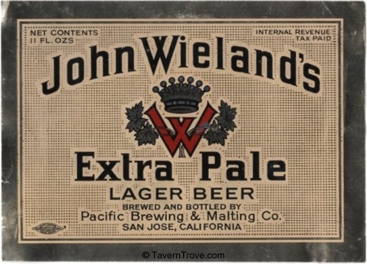 John Wieland's Extra Pale Lager Beer