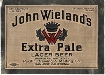 John Wieland's Extra Pale Lager Beer
