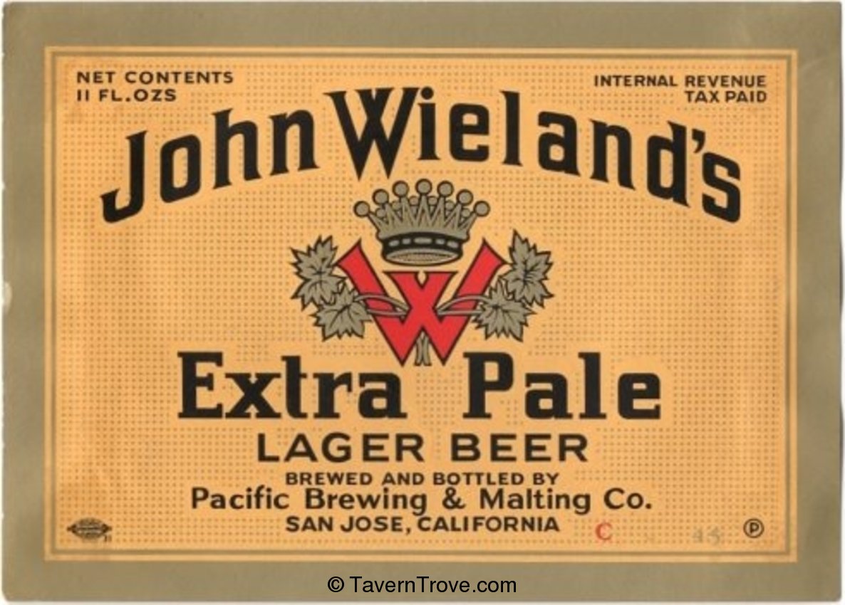 John Wieland's Extra Pale Lager Beer