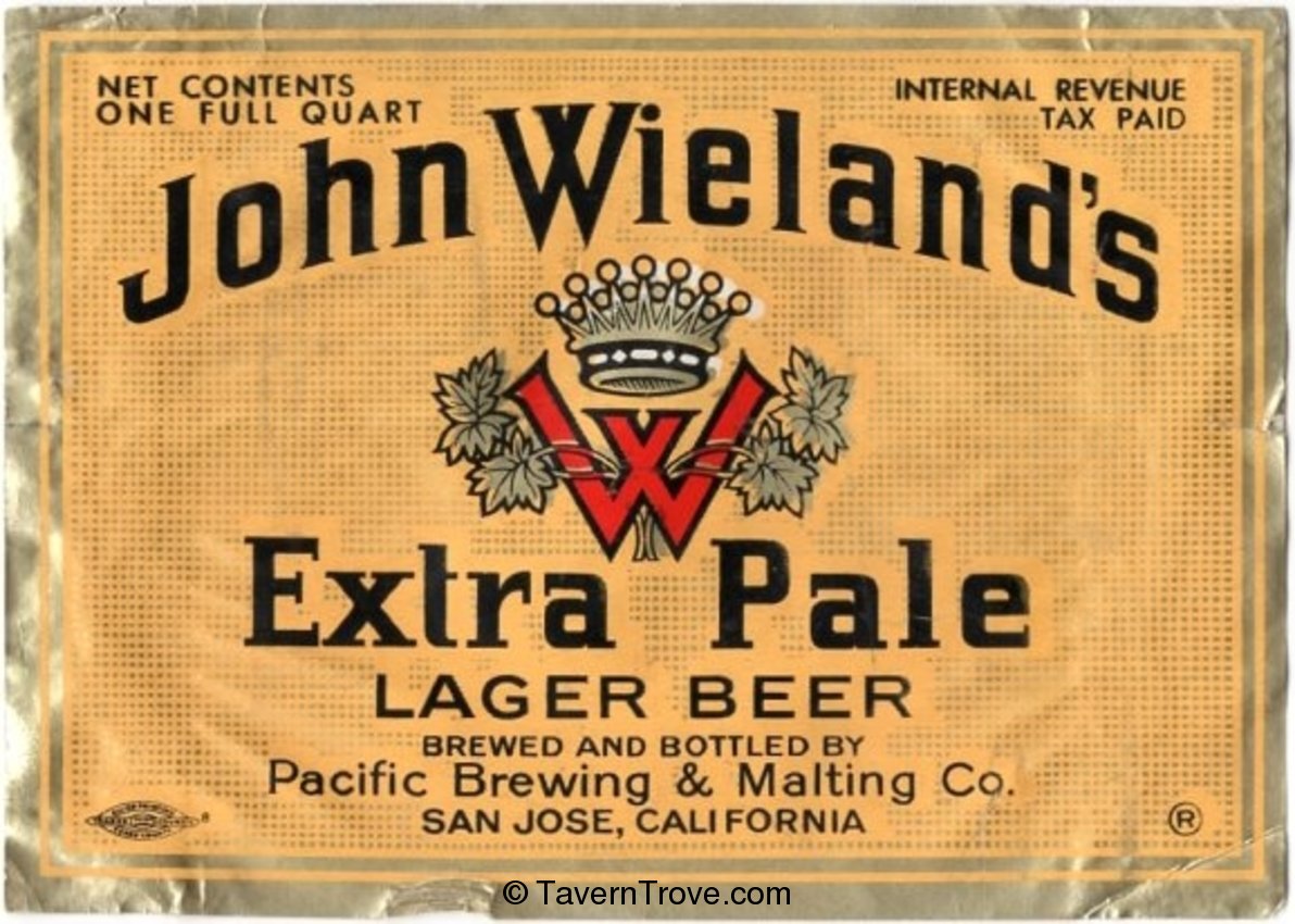 John Wieland's Extra Pale Lager Beer