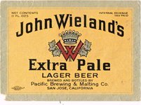 John Wieland's Extra Pale Lager Beer