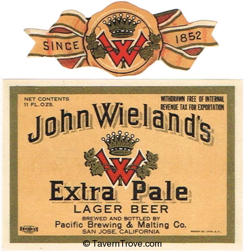John Wieland's Extra Pale Lager Beer