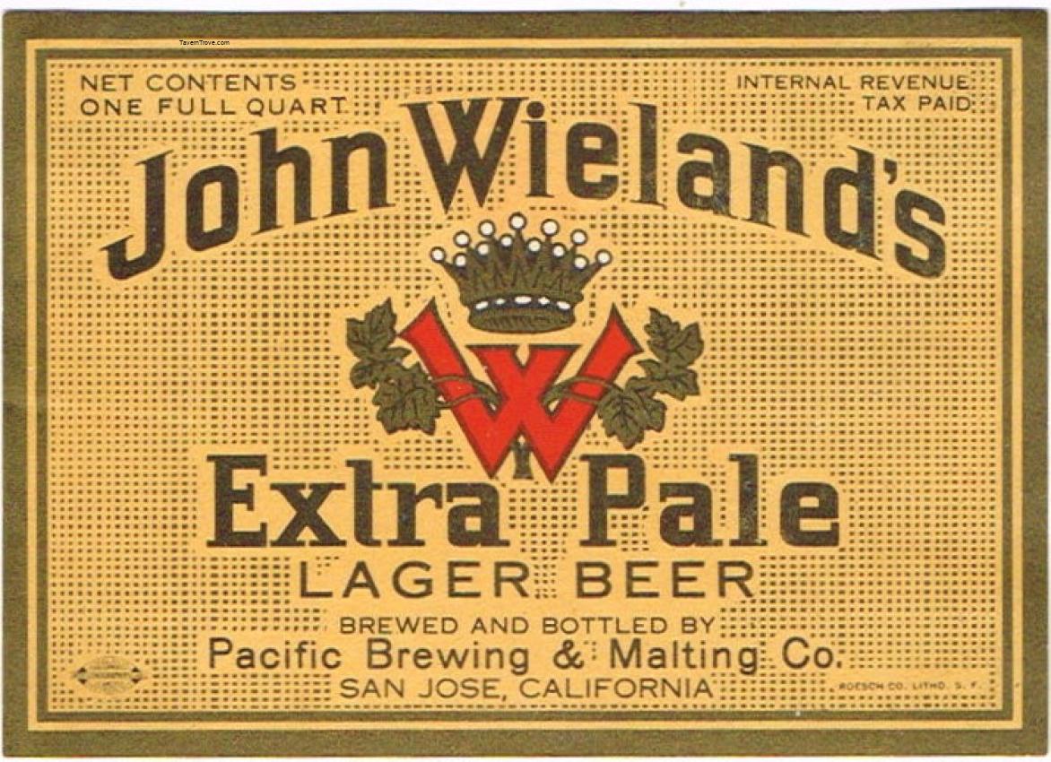 John Wieland's Extra Pale Lager Beer