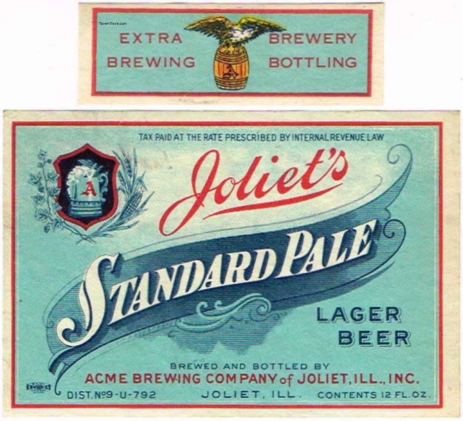 Joliet's Standard Pale Lager Beer