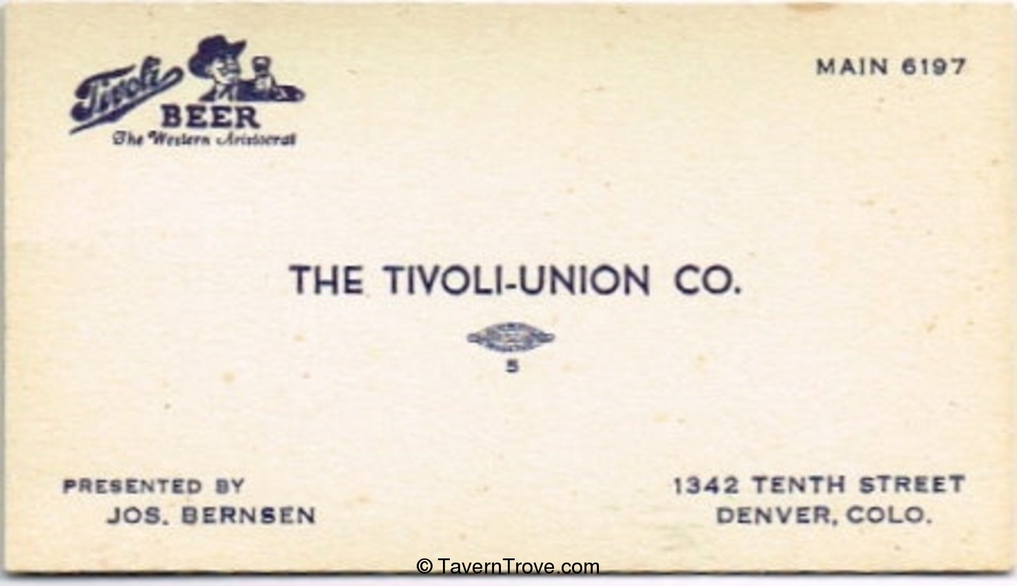 Tivoli-Union Co. - Jos. Bernsen