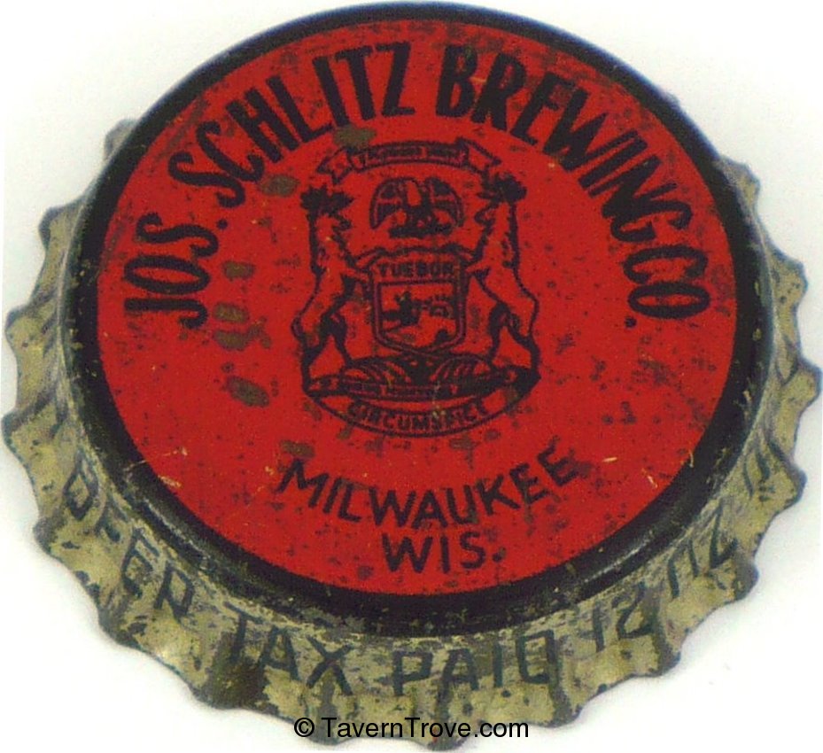 Jos. Schlitz Brng. ~MI 12oz Tax