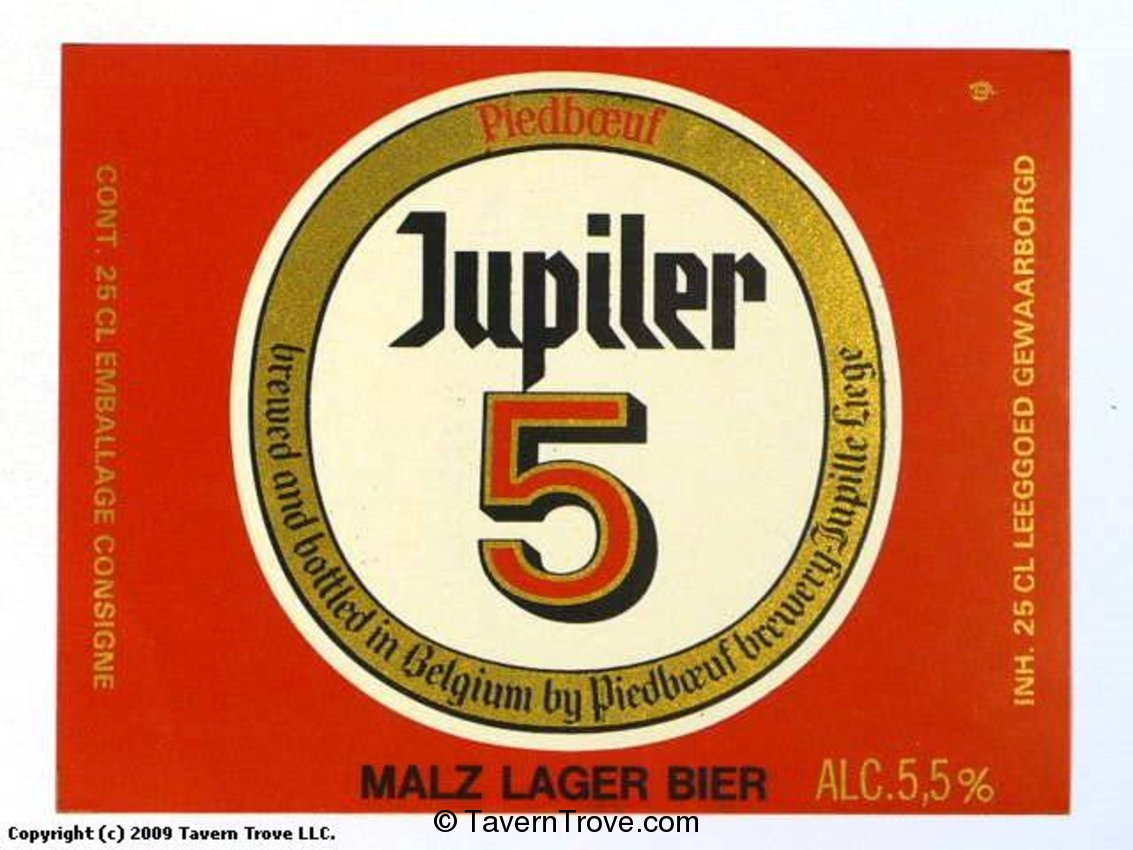 Jupiler 5 Malz Lager Bier