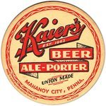 Kaier's Beer-Ale-Porter