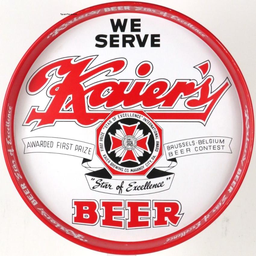 Kaier's Beer (tin, small rim wording)