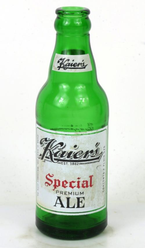 Kaier's Special Ale 7oz ACL Bottle Mahanoy City Pennsylvania