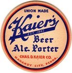 Kaier's Beer-Ale-Porter