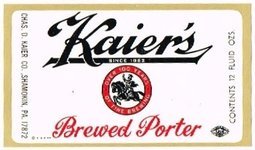 Kaier's Brewed Porter