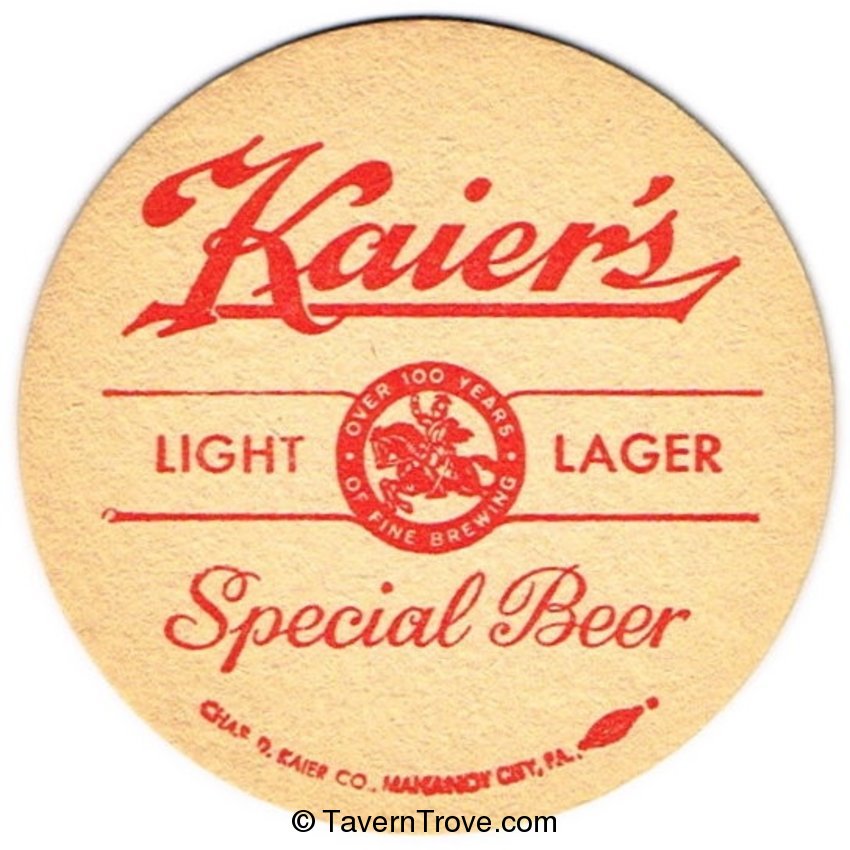 Kaier's Light Lager Beer