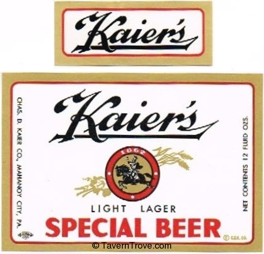 Kaier's Special Beer 