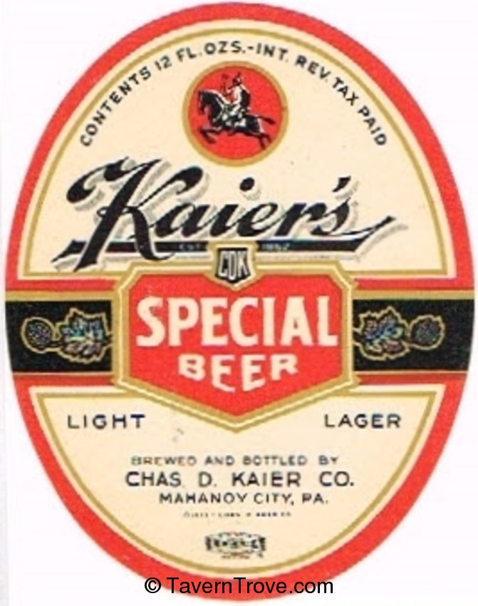 Kaier's Special Beer