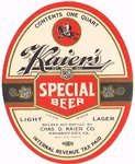 Kaier's Special Beer