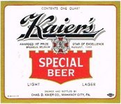 Kaier's Special Beer
