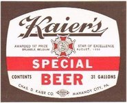 Kaier's Special Beer