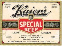 Kaier's Special Beer