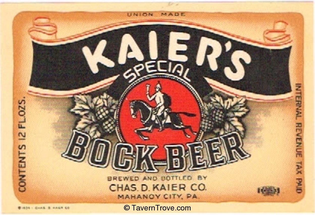 Kaier's Special Bock Beer