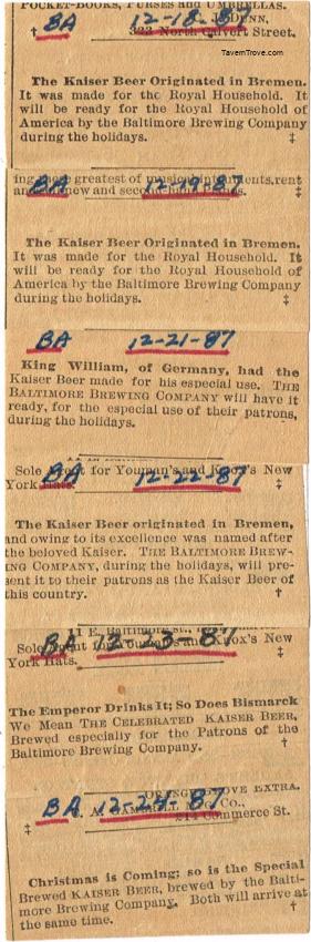 Kaiser Beer (Six Ads)