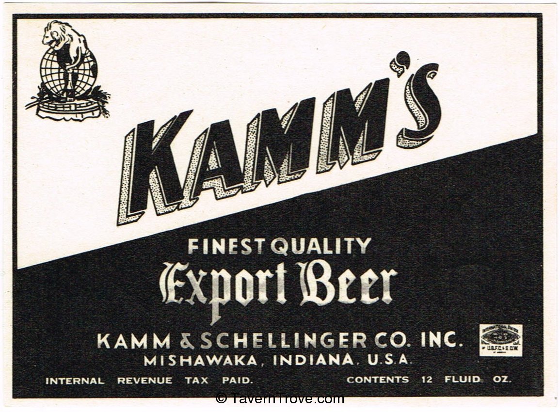 Kamm's Export Beer