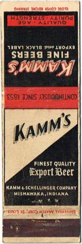 Kamm's Export/Black Label Beer