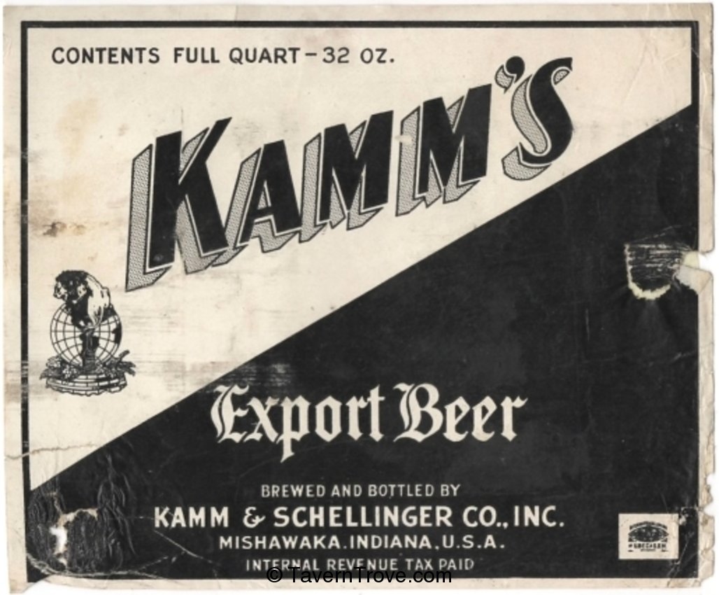 Kamm's Export Beer
