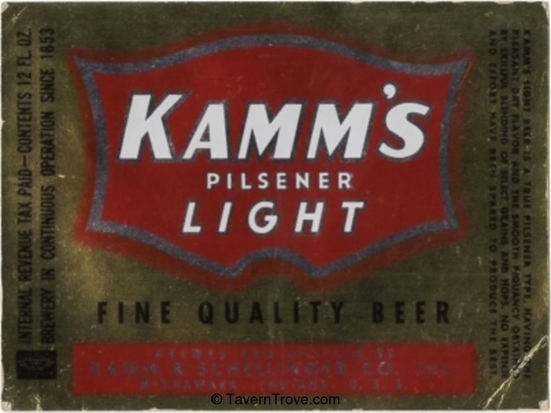 Kamm's Pilsener Light Beer