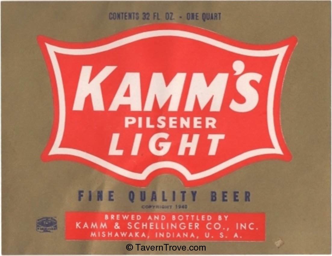 Kamm's Pilsener Light Beer