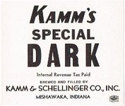 Kamm's Special Dark Beer