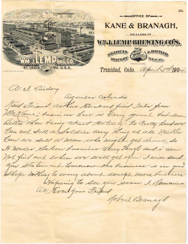 Kane & Branagh, Lemp Brewery (depot)