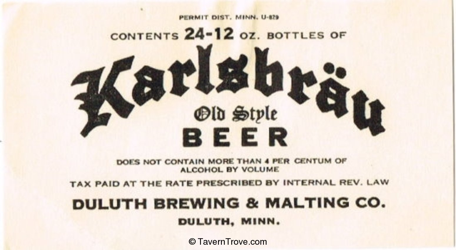 Karlsbrau Beer
