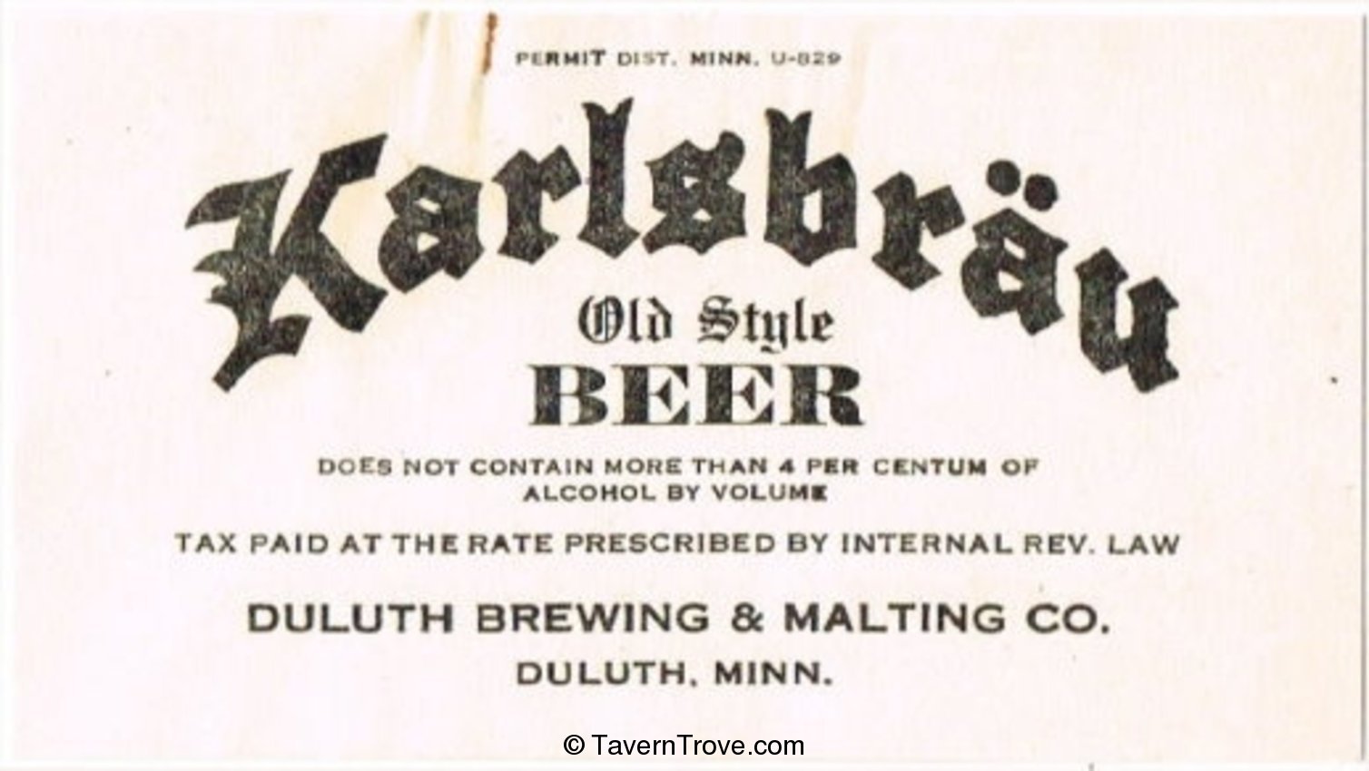 Karlsbrau Beer