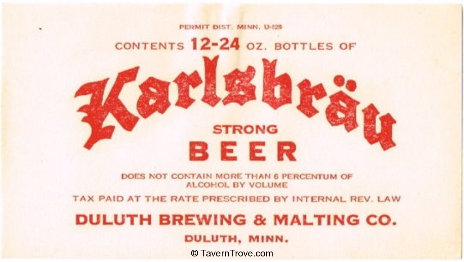 Karlsbrau Beer
