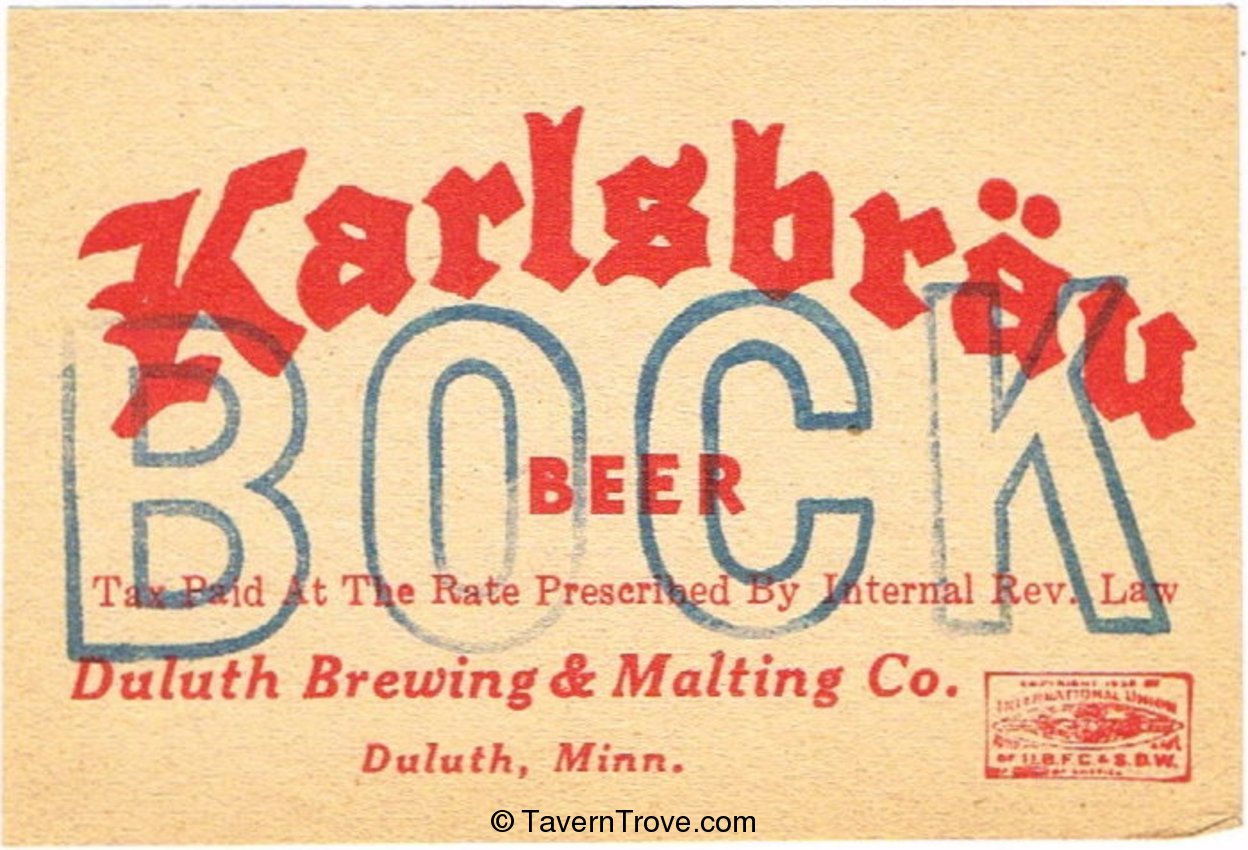 Karlsbrau Bock Beer Dupe