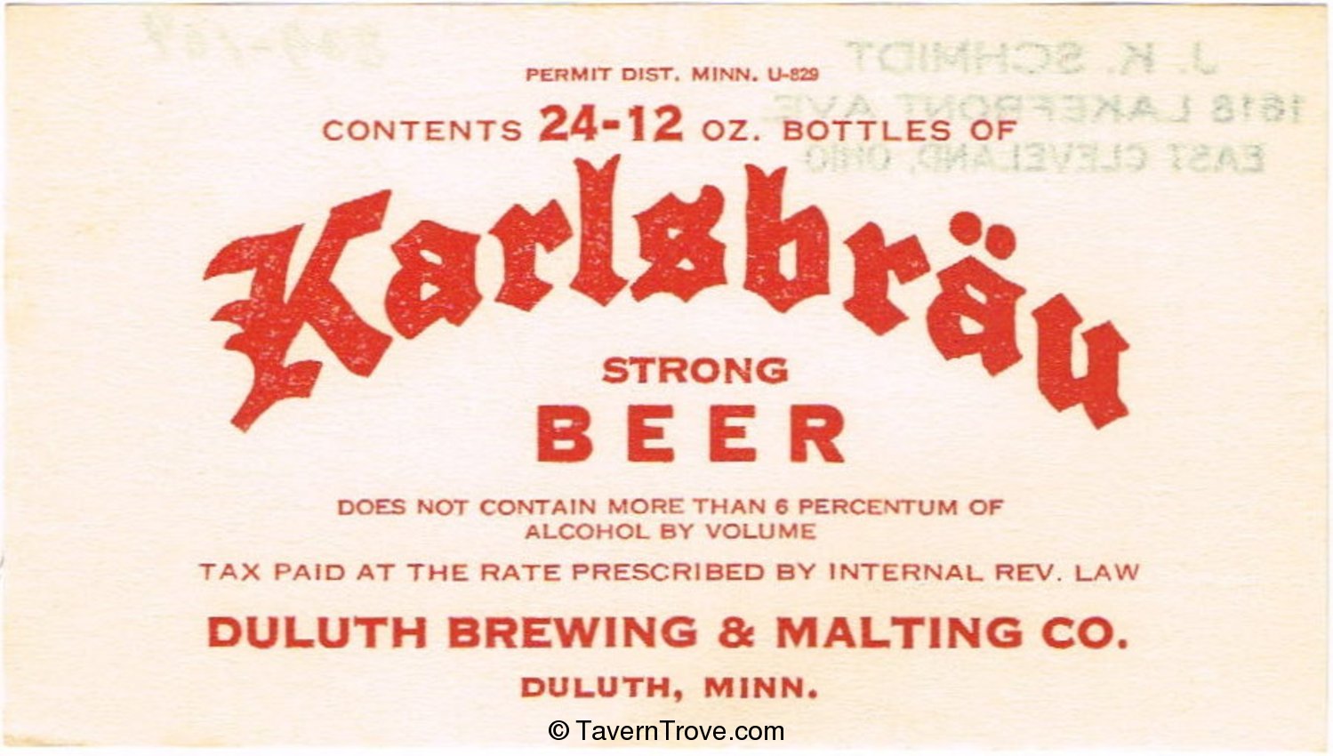 Karlsbrau Beer