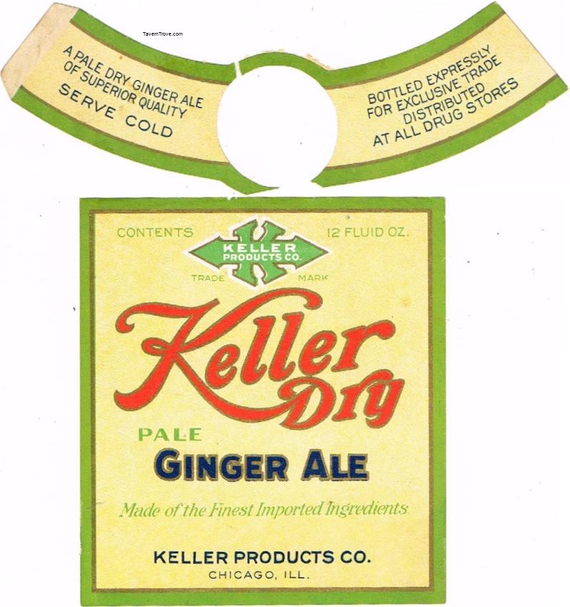 Keller Dry Ginger Ale Chicago Illinois 12oz