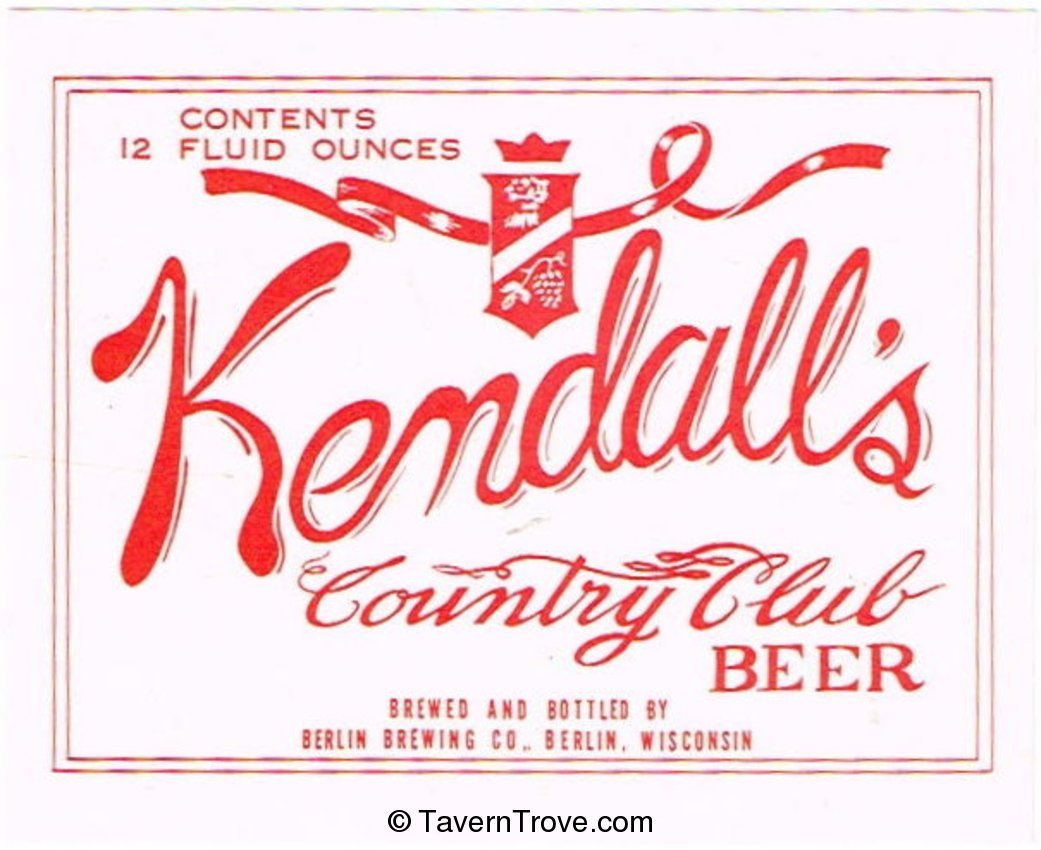 Kendall's Country Club Beer