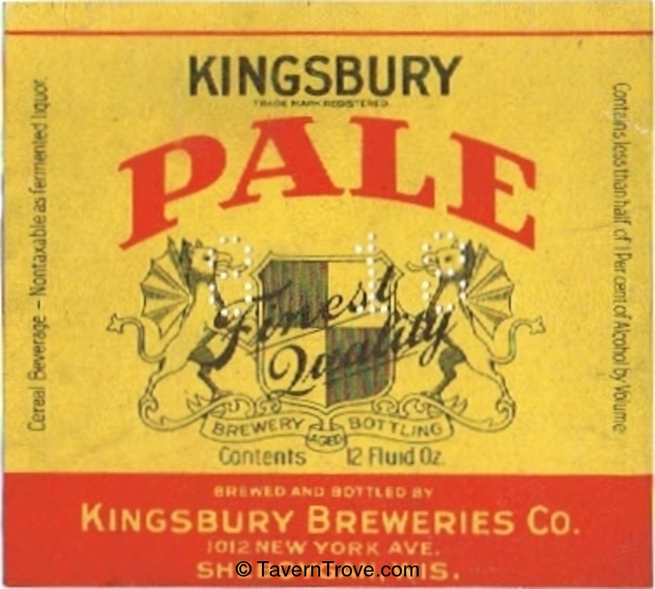 Kingsbury Pale Cereal Beverage