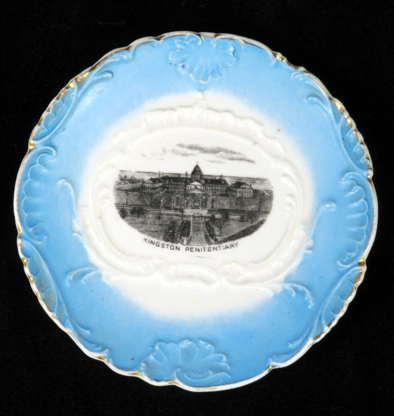 Kingston Penitentiary 6 Inch Souvenir Cabinet Plate Ontario Canada