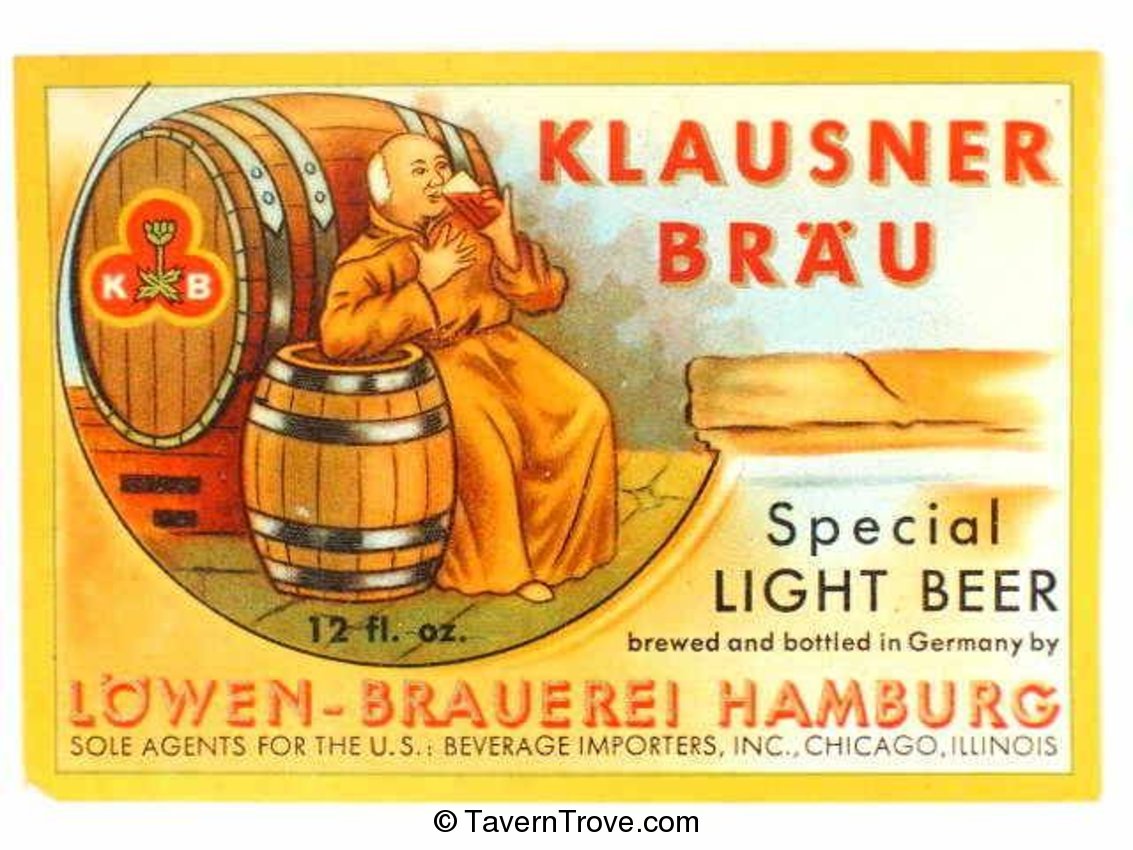 Klausner Bräu Special Light Beer