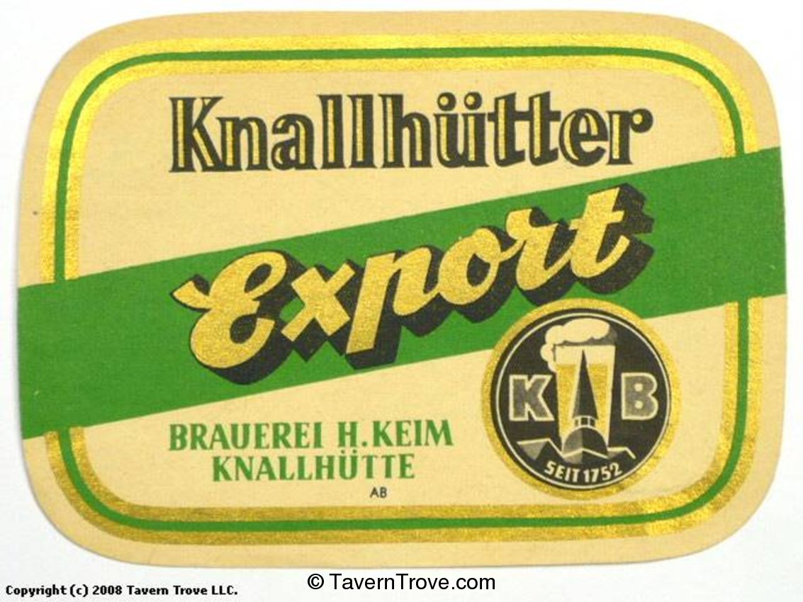 Knallhütter Export