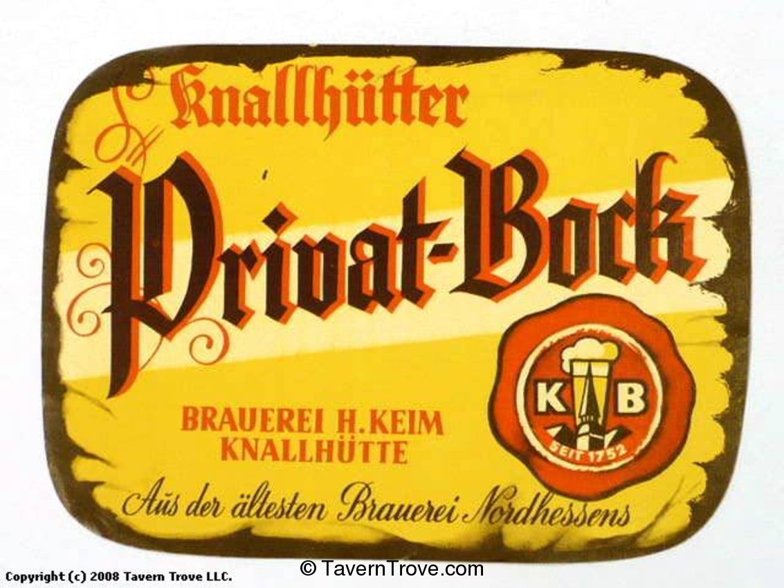 Knallhütter Privat-Bock