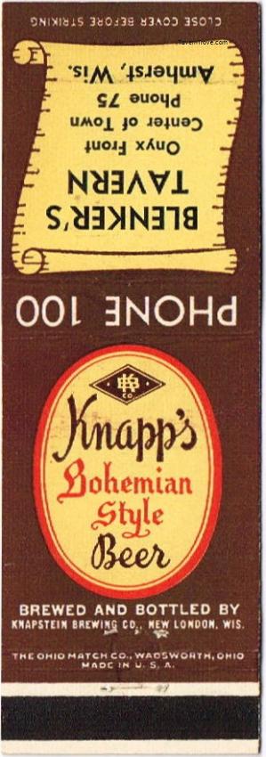 Knapp's Bohemian Style Beer