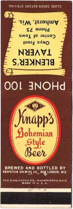 Knapp's Bohemian Style Beer Dupe