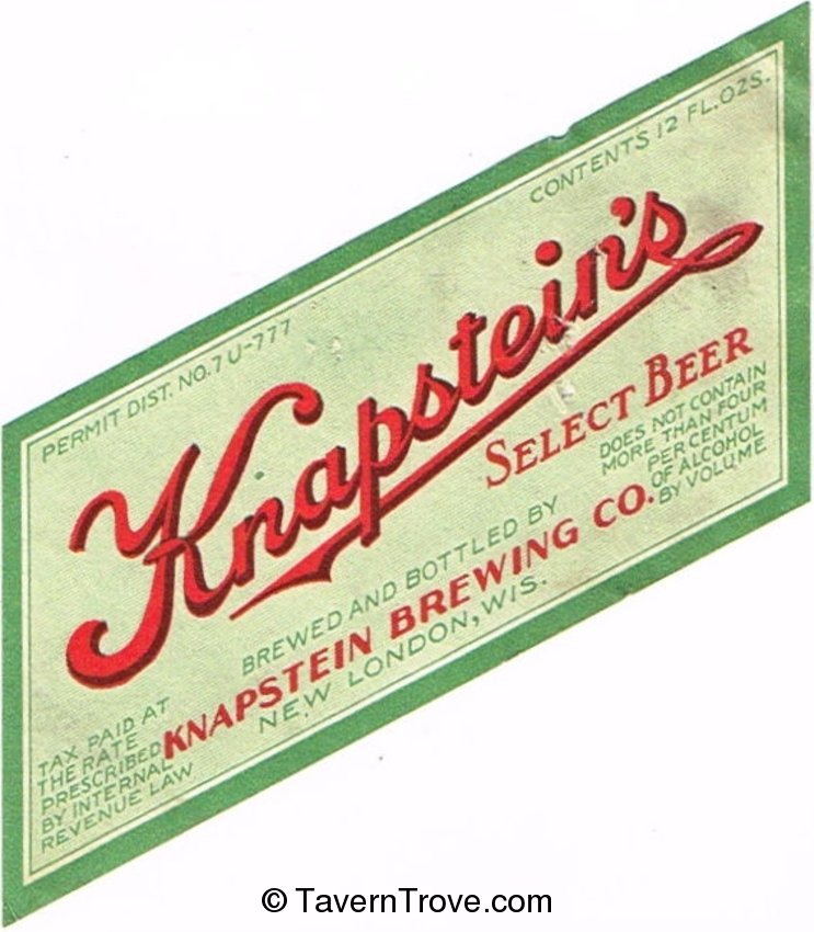 Knapstein's Select Beer