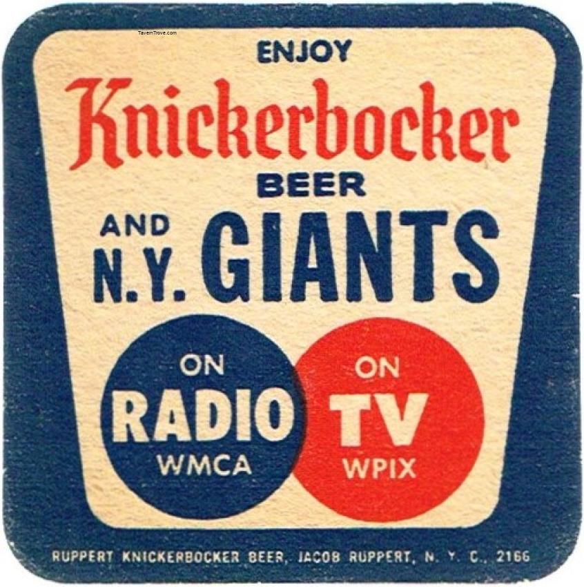 Knickerbocker Beer NY Giants Baseball