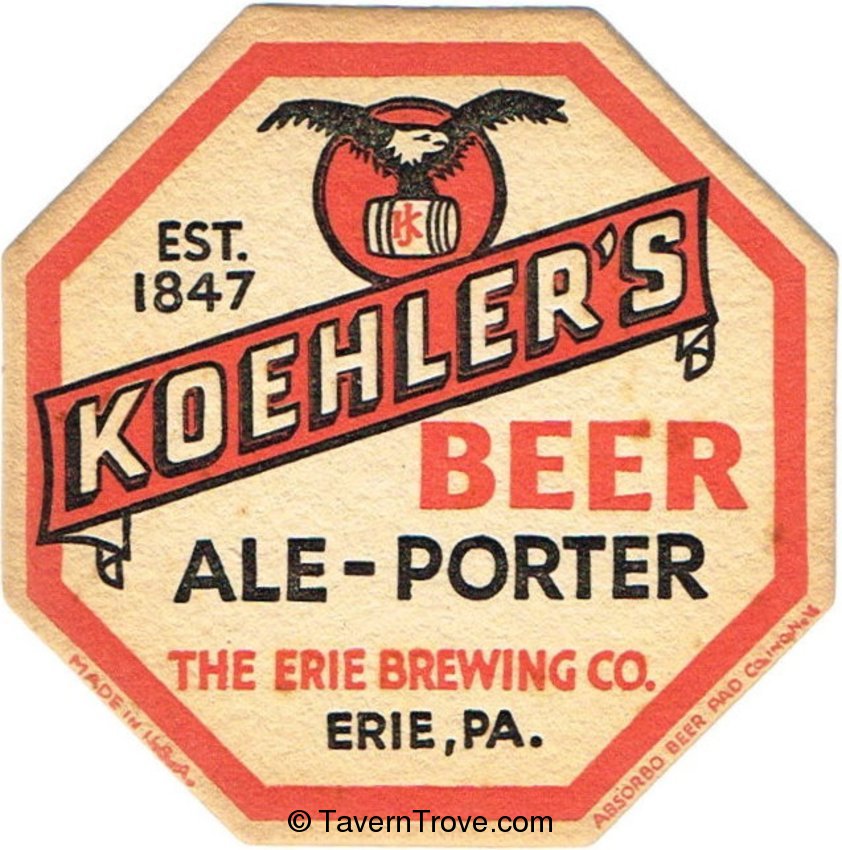 Koehler's Beer-Ale-Porter Octagon